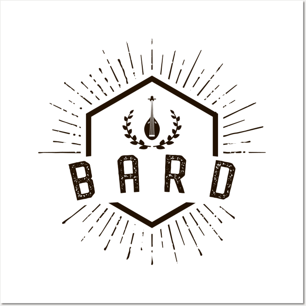 Bard Player Class - Bards Dungeons Crawler and Dragons Slayer Tabletop RPG Addict Wall Art by pixeptional